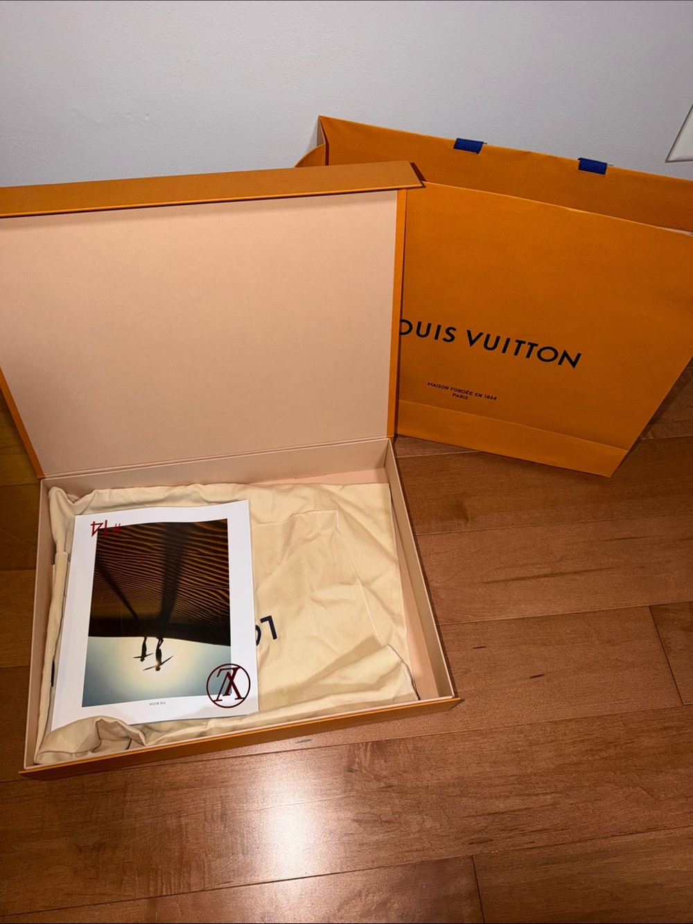 Louis Vuitton Orange Gift (Box with Matching Shopping Bag and Dust Cover)